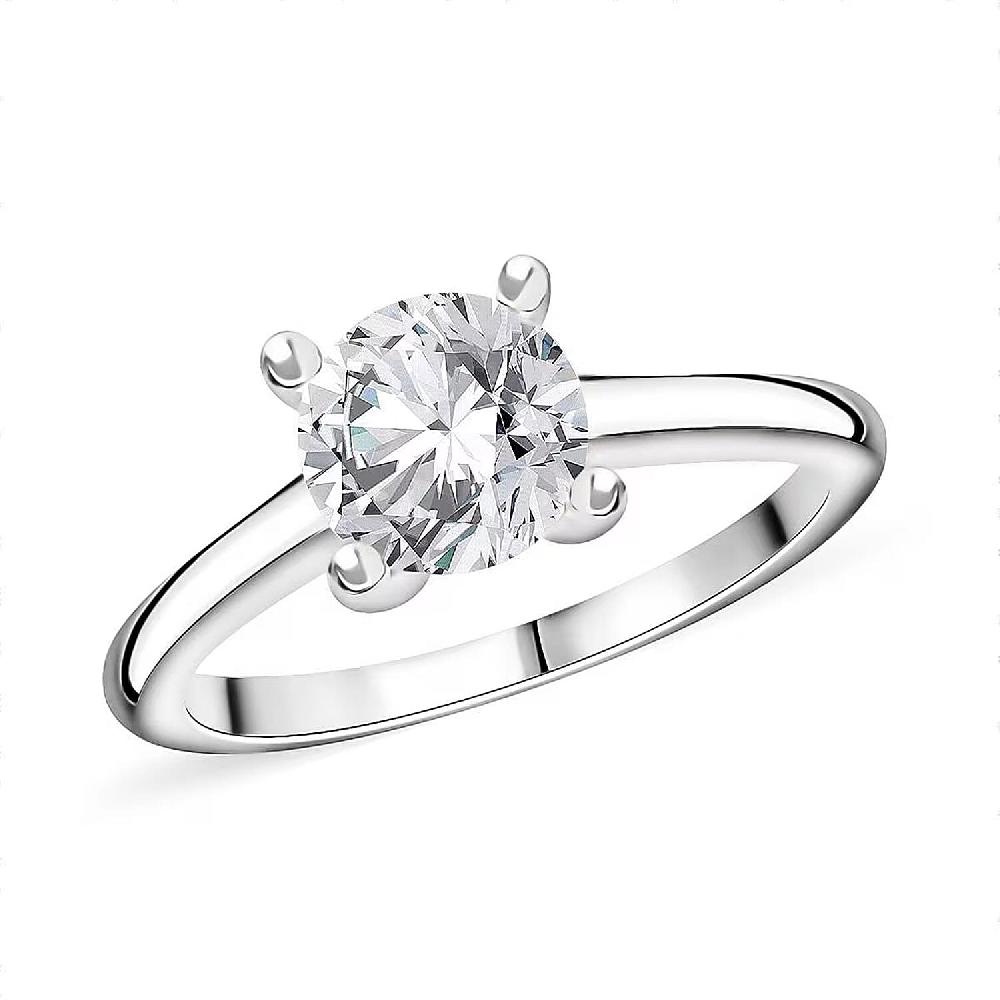 shop lc Diamond G-H I3 1.50 ctw Solitaire Ring in 14K White Gold