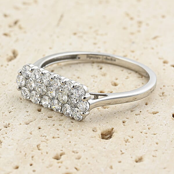 Shop Lc Diamond G-H SI 1.05 Ctw Ring In 900 Platinum