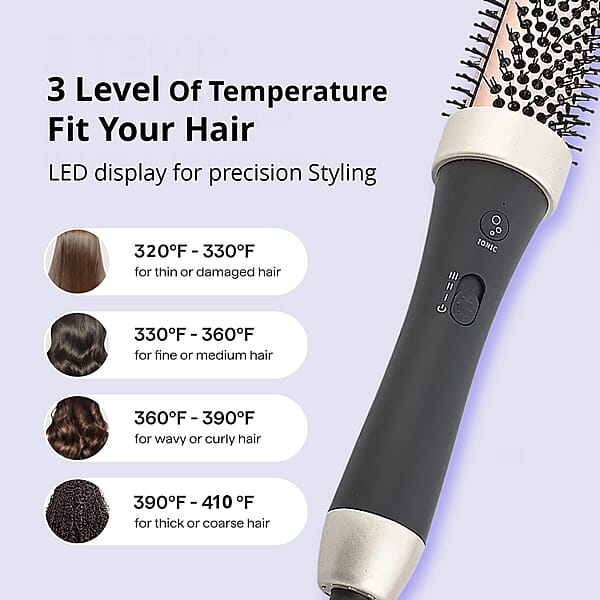 Shop Lc Disstar Heated Round Brush (Straightener Curler & Comb)