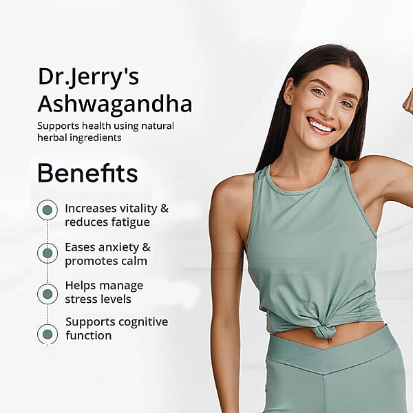 Shop Lc Dr. Jerry's Ashwagandha Dietary Supplement (90 Vegan Capsules)
