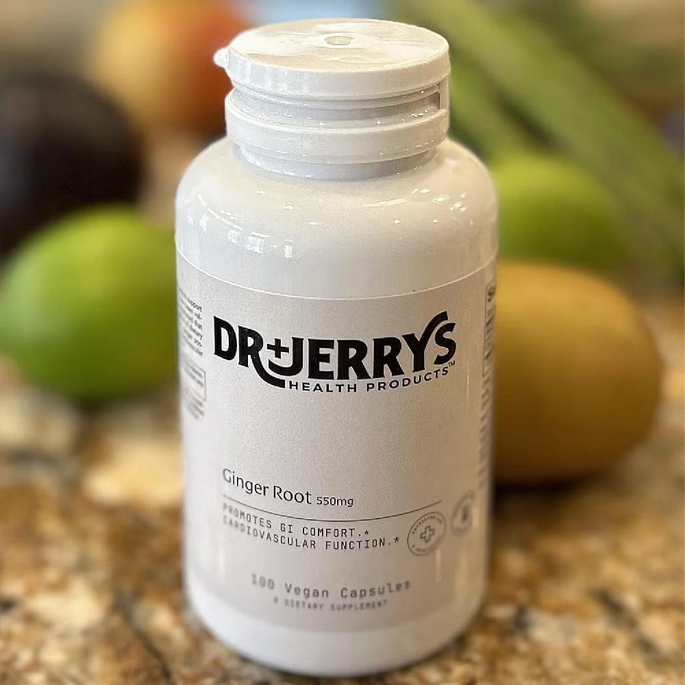 shop lc Dr. Jerry's Ginger Root Dietary Supplement (100 Vegan Capsules)