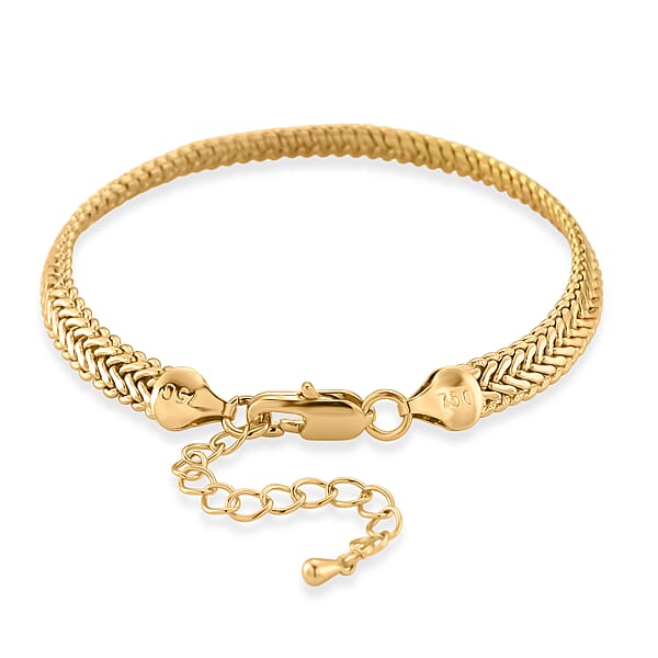 Shop Lc Elegant Woven Chain Bracelet In Goldtone (7.5-9.5In) (7.50 In)