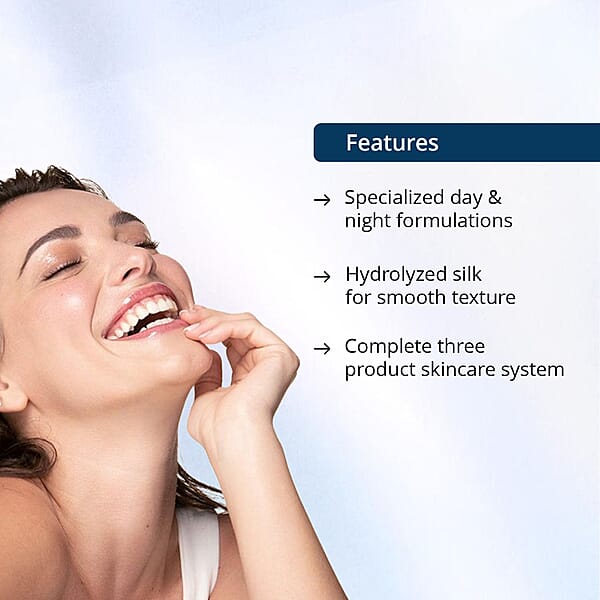 Shop Lc Elizabeth Grant Collagen Re-Inforce 3D Silk Edition Day (3.4oz) & Night Cream (3.4oz) With Professional Institute DNA Booster Drops (2oz)