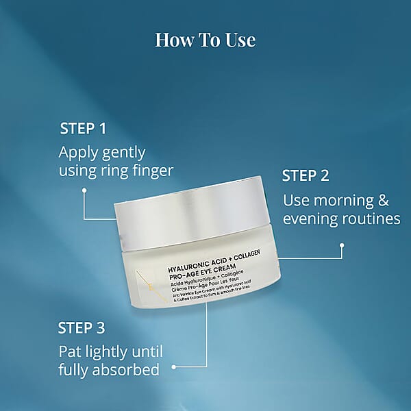 Shop Lc Erth Skin London Hyaluronic Acid + Collagen Pro Age Eye Cream 30ml