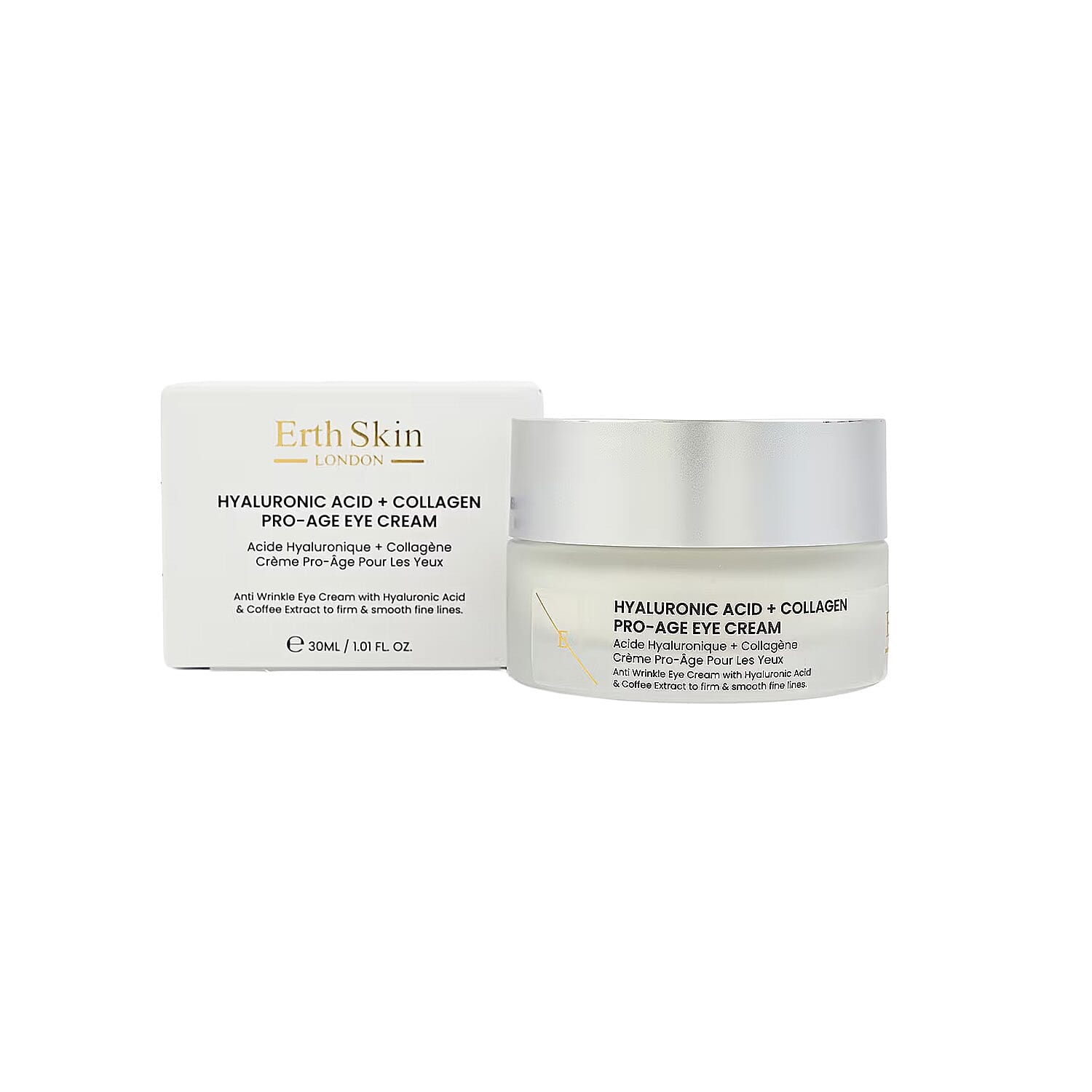 shop lc Erth Skin London Hyaluronic Acid + Collagen Pro Age Eye Cream 30ml