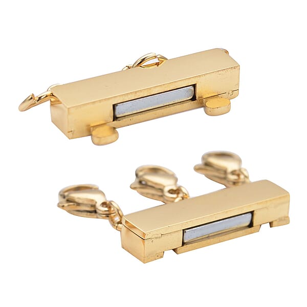 Shop Lc EverTrue 3 Row Layering Lock In ION Plated YG RG And Stainless Steel With 3pcs Lobster Locks (22.30 G) Tarnish-Free Waterproof Sweat Proof Jewelry