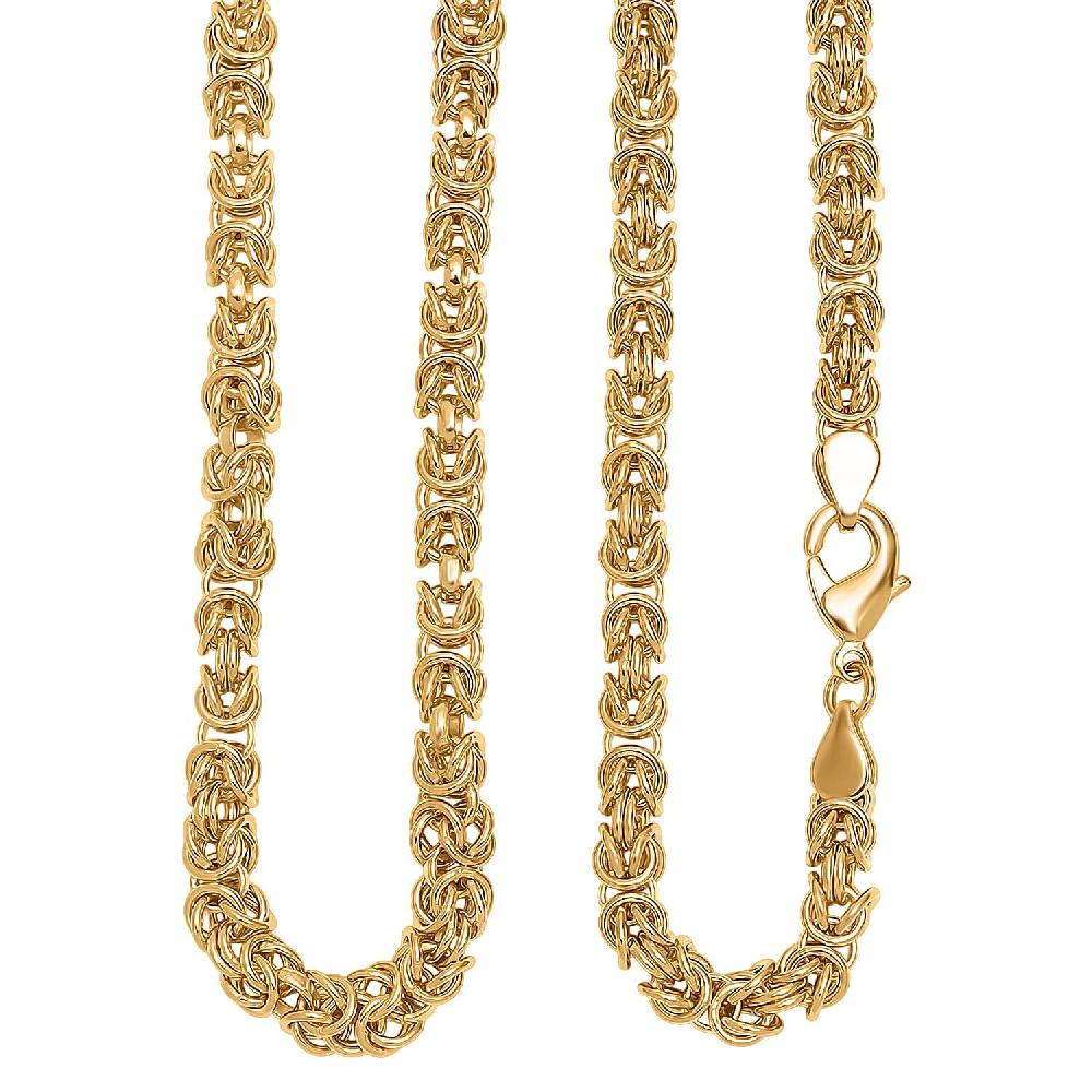 shop lc EverTrue Bronzella Collection Byzantine Chain Necklace in 18K YG Plated Bronze 20 Inches