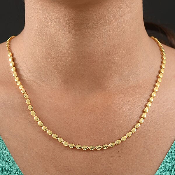 Shop Lc EverTrue Bronzella Collection Dewdrop Necklace In 18K YG Plated Bronze (18-20 Inches)