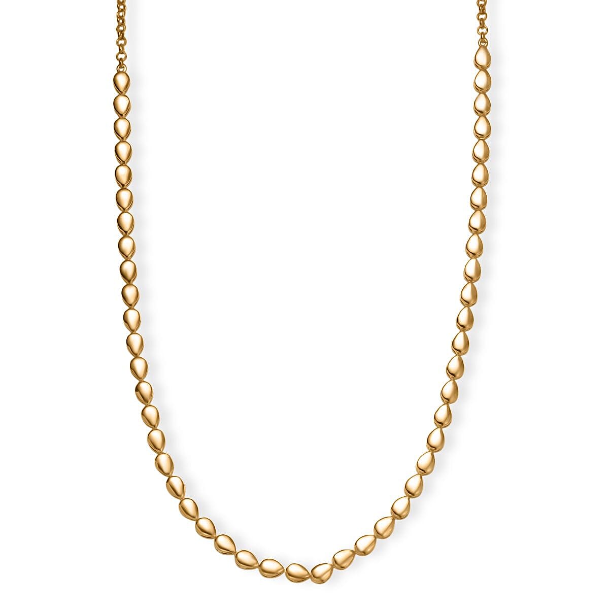 shop lc EverTrue Bronzella Collection Dewdrop Necklace in 18K YG Plated Bronze (18-20 Inches)