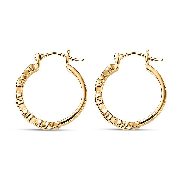 Shop Lc EverTrue Bronzella Collection Helix Hoop Earrings In 18K YG Plated Bronze