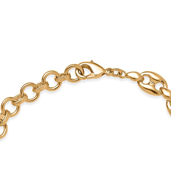 Shop Lc EverTrue Bronzella Collection Mariner Link Bracelet In 18K YG Plated Bronze (6.50-8.0In)