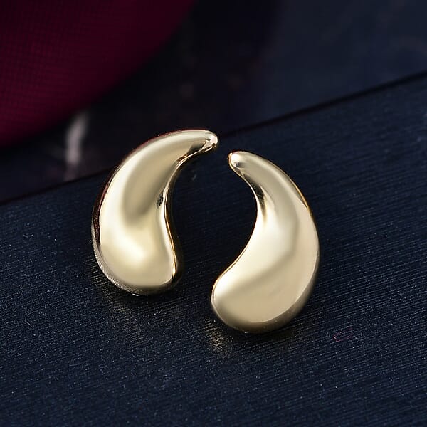 Shop Lc EverTrue Bronzella Collection Rain Drop Earrings In 18K YG Plated Bronze