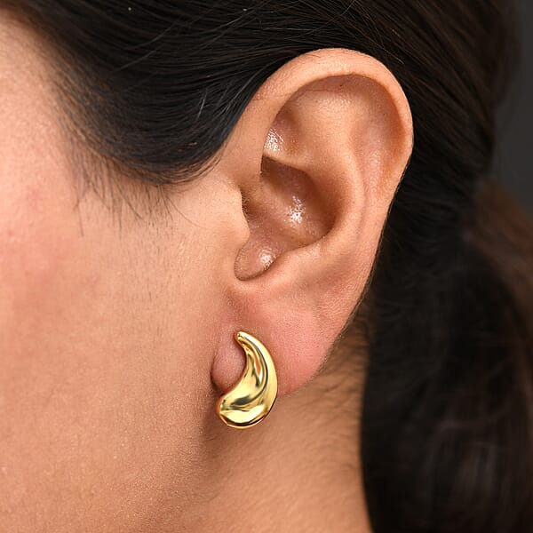 Shop Lc EverTrue Bronzella Collection Rain Drop Earrings In 18K YG Plated Bronze