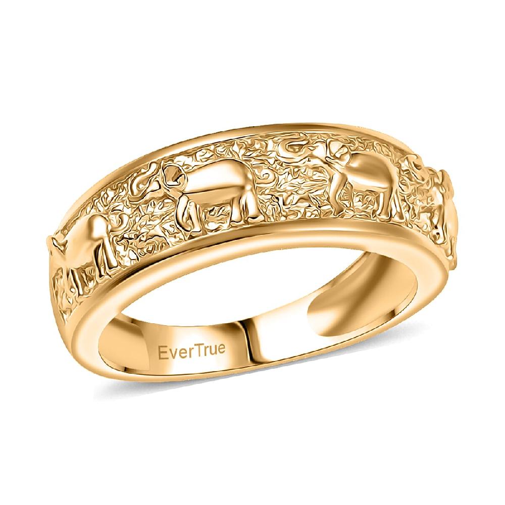 shop lc EverTrue Living Creature Ring in 18K YG Plated Bronze