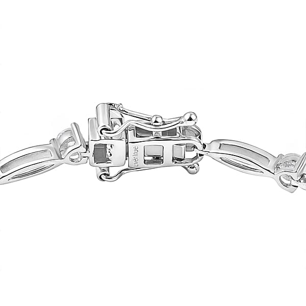 Shop Lc EverTrue Moissanite 1.50 Ctw Bracelet In Platinum Bond (8.00 In)