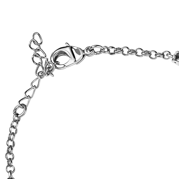 Shop Lc EverTrue Mozambique Garnet 4.10 Ctw Bracelet In 18K YG Plated And Platinum Bond (6.50-1.50In)