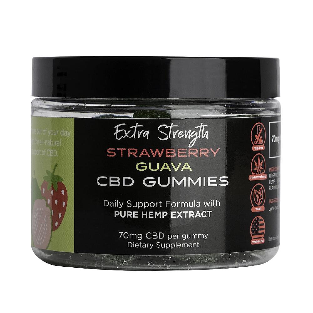 shop lc Extra Strength CBD For Life Strawberry Guava Gummies - 30 Ct - 70 mg CBD