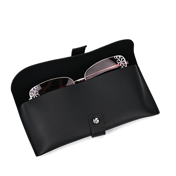 Shop Lc Flower Design UV400 Polarized Sunglass With Storage Bag- Pink
