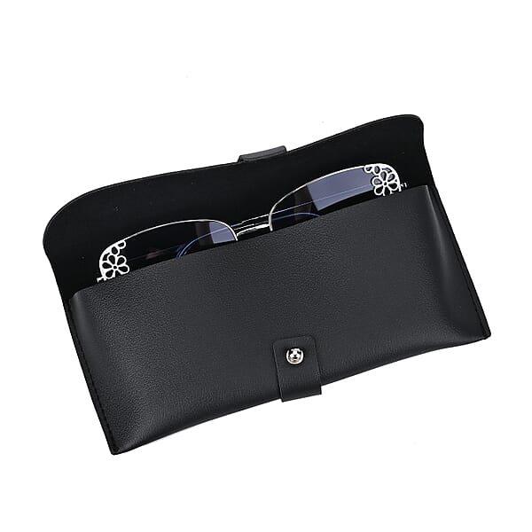 Shop Lc Flower Design UV400 Polarized Sunglass With Storage Bag- Light Blue