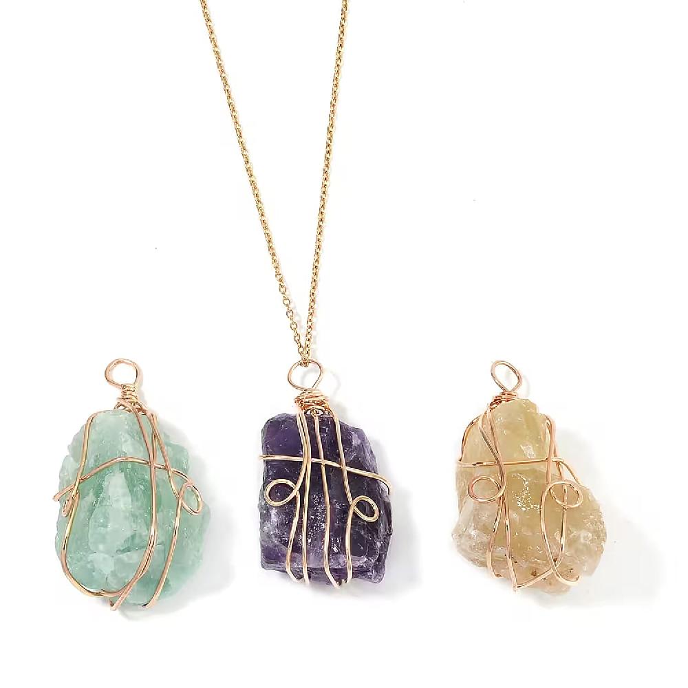 shop lc Fluorite Amethyst and Citrine 294.00 ctw Pendant in Goldtone with ION Plated Yellow Gold Stainless Steel Necklace 20-22 Inches