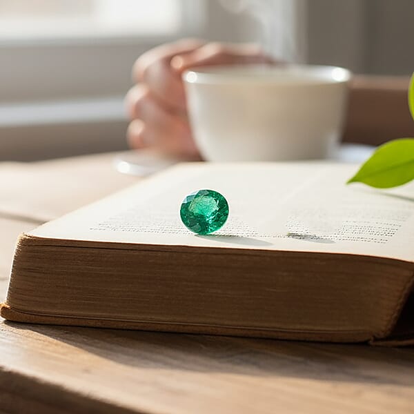 Shop Lc Fujimori Collection Certified & Appraised AAAA Gemfield Emerald (Rnd Free Size) 1.00 Ctw