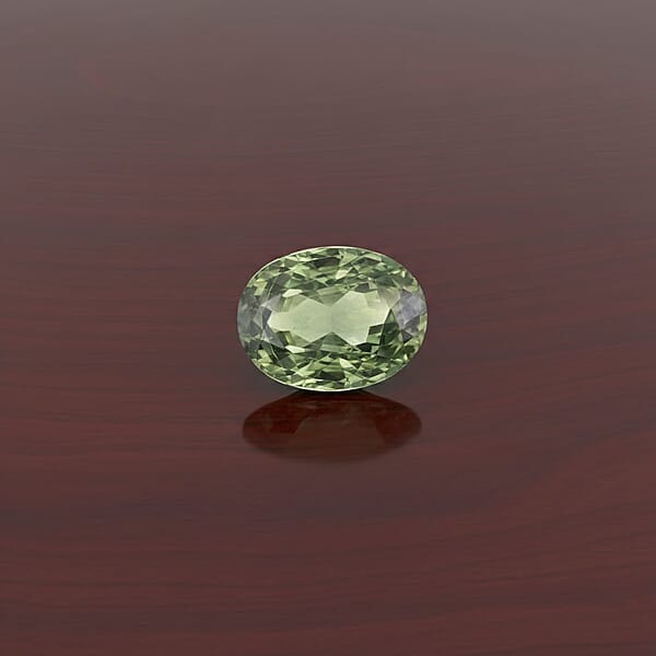 Shop Lc Gem Hunter Collection AAAA Natural Green Sapphire (Ovl Free Size) 1.00 Ctw