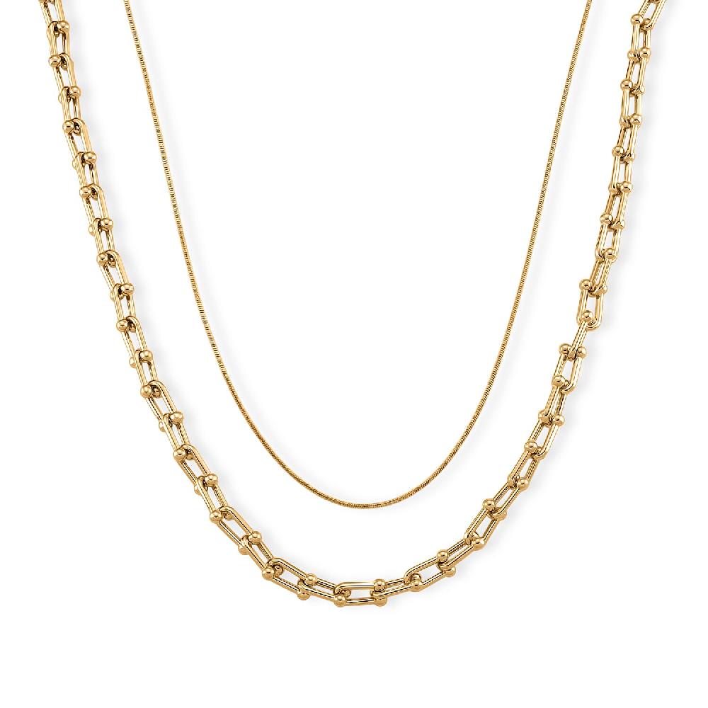 shop lc Geometric Link Chain Necklace in Goldtone 20-22 Inches