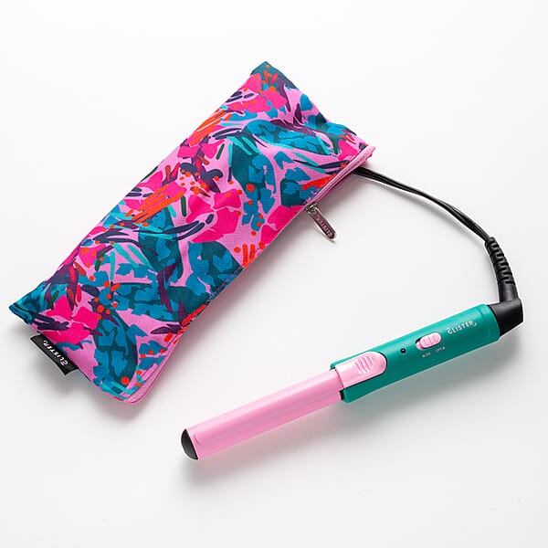Shop Lc Glister Mini Curls Travel Clip Curler With Carrying Pouch - Watermelon