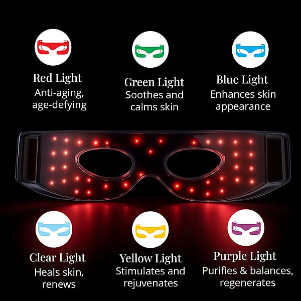 Shop Lc GLO24K Bionic 7 Color LED Eye Care Mask (Lifetime Warranty)
