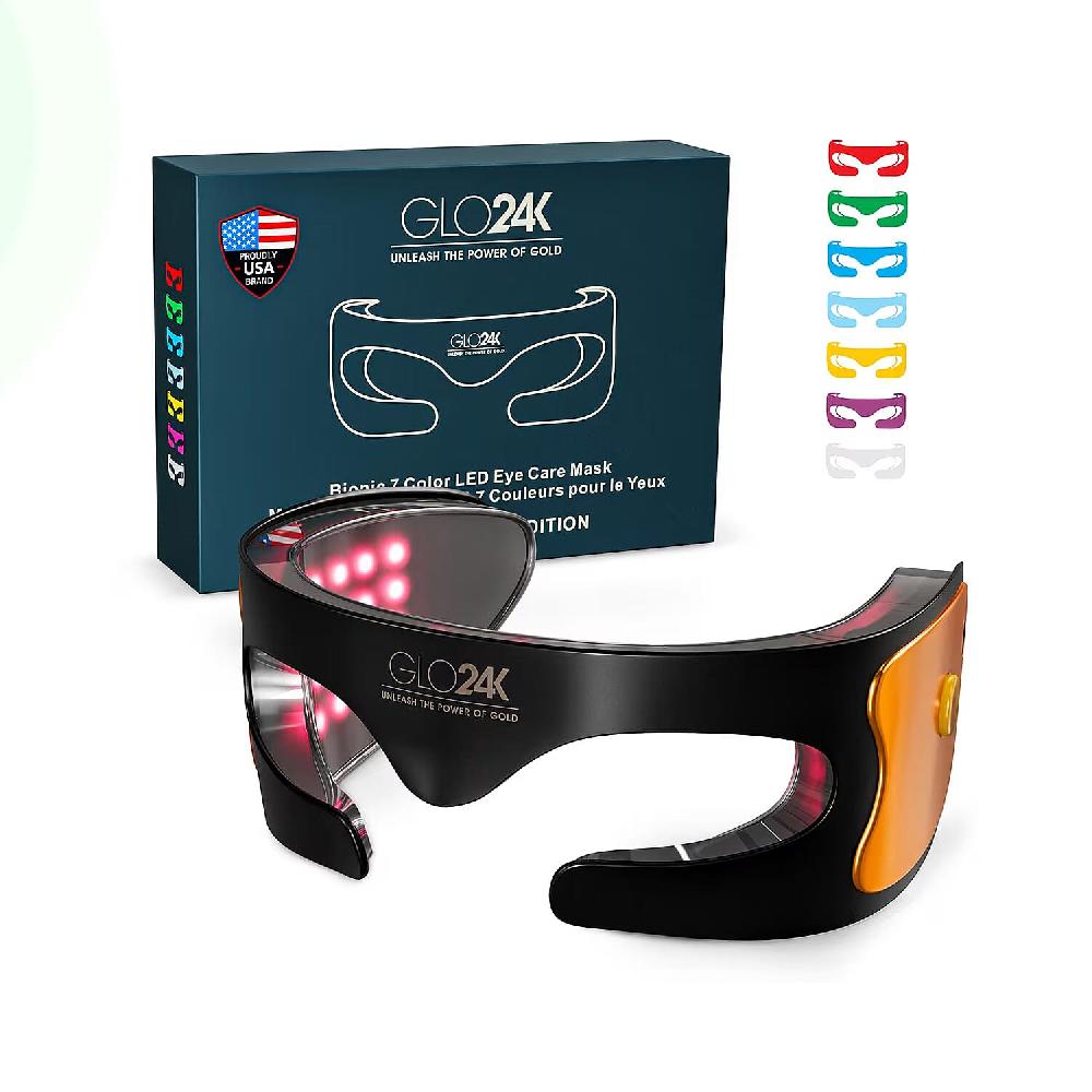 shop lc GLO24K Bionic 7 Color LED Eye Care Mask (Lifetime Warranty)