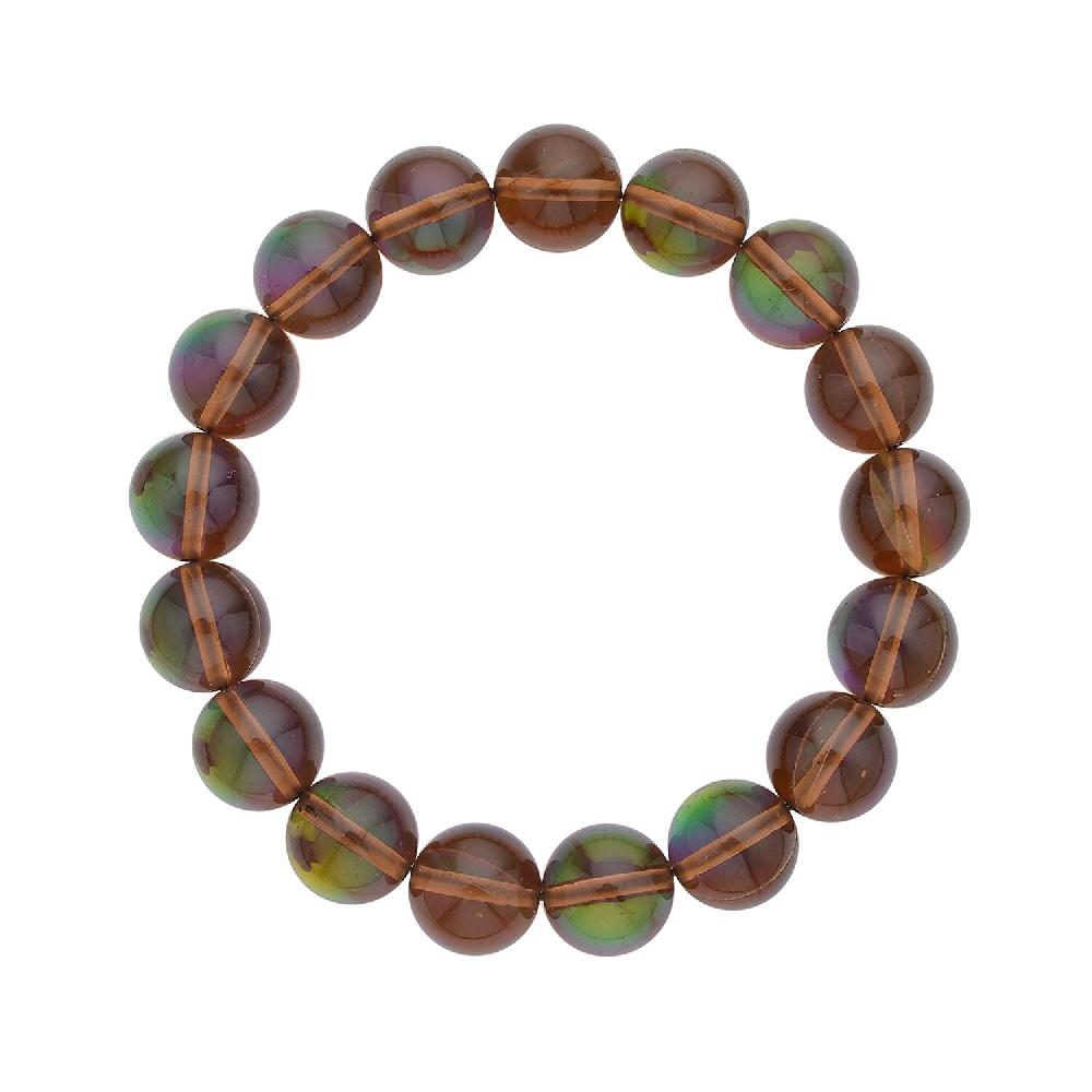 shop lc Golden Aurora Glass Beaded Stretch Bracelet