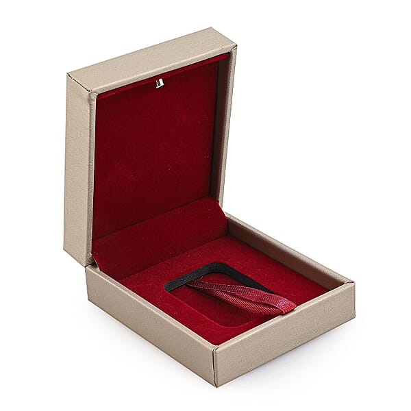 Shop Lc Golden Faux Leather And Rose Red Velvet LED Light Packaging Box