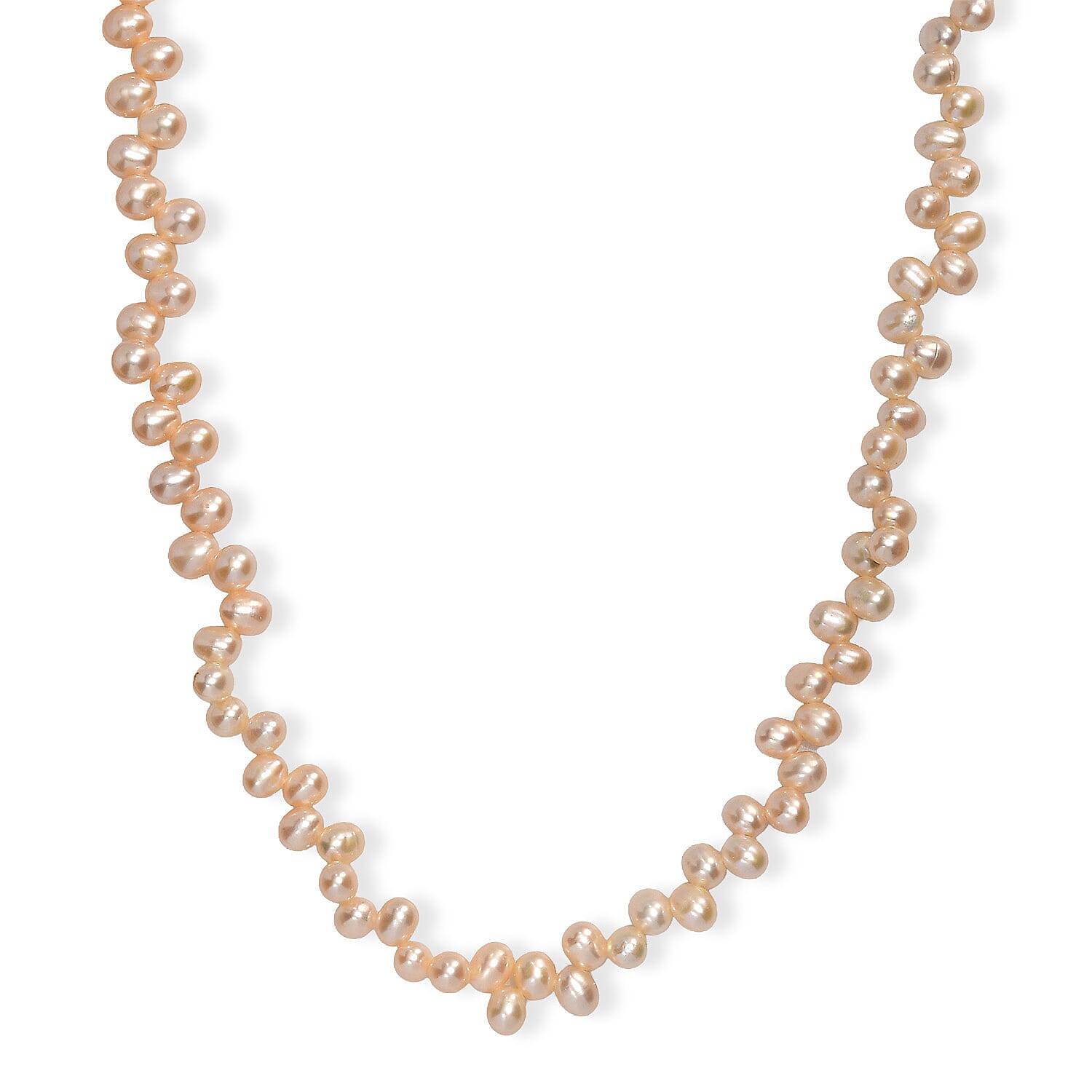 shop lc Golden Fresh Water Pearl Dancing Bubbles Necklace in 18K Vermeil Yellow Gold Over Sterling Silver 18 Inches