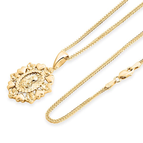 Shop Lc Golden Our Lady Of Guadalupe Pendant Necklace In 10K Yellow Gold 4.13 Grams 20 Inches