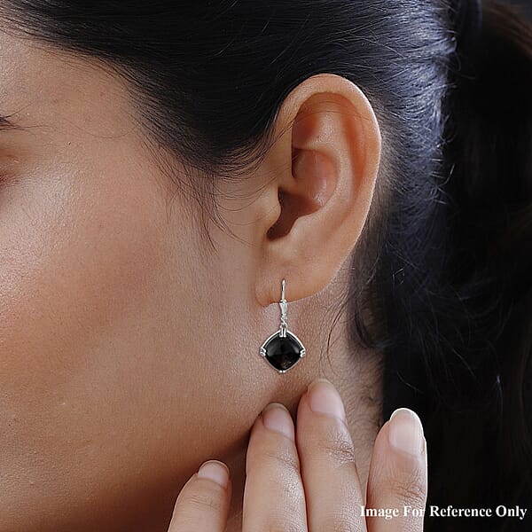 Shop Lc Golden Sheen Moonstone 16.00 Ctw Dangling Earrings In Platinum Over Sterling Silver