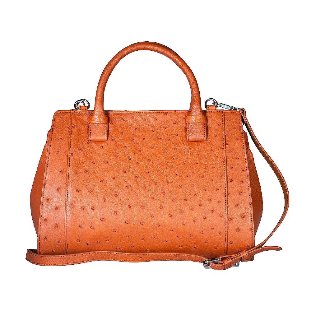 shop lc Grand Pelle Brown Genuine Ostrich Leather Tote Bag