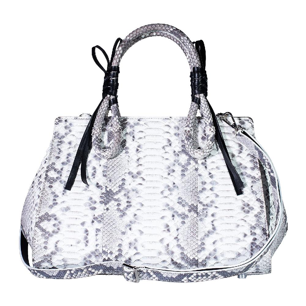 shop lc Grand Pelle Natural Genuine Python Leather Tote Bag
