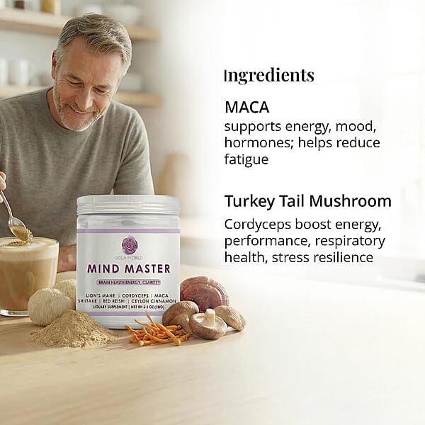 Shop Lc Gula World Mind Master Mushroom Powder For Brain Health Energy & Clarity Dietary Supplement (2.1oz)