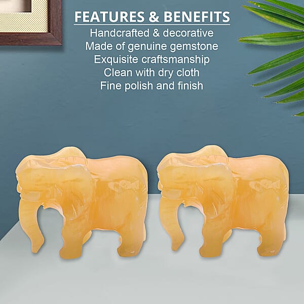 Shop Lc Hand Carved Elephant In Serpentine (3198ctw) Home Decor Figurine Decorative Figurine Living Room Decor