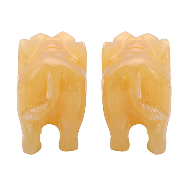 Shop Lc Hand Carved Elephant In Serpentine (3198ctw) Home Decor Figurine Decorative Figurine Living Room Decor