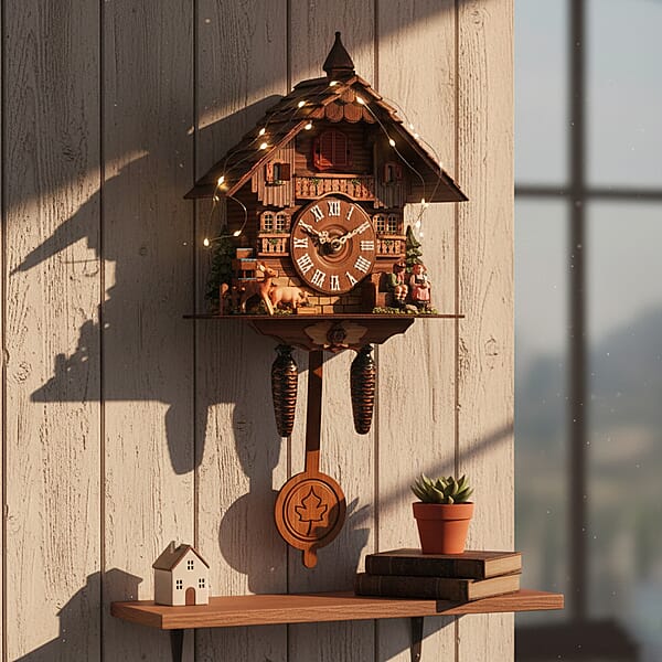 Shop Lc Handcrafted Cuckoo Pendulum Quartz Movement Bird Wall Clock With Sound (Battery Not Included)