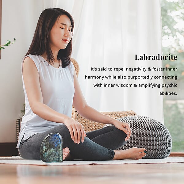 Shop Lc Handcrafted Natural Iridescent Madagascar Labradorite Gemstone 1.59 Lbs