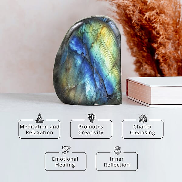 Shop Lc Handcrafted Natural Iridescent Madagascar Labradorite Gemstone 1.59 Lbs