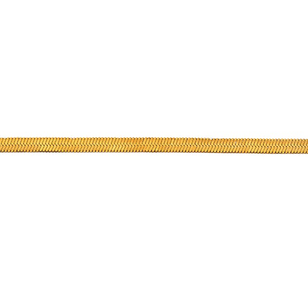 Shop Lc Herringbone Chain Bracelet (7.5-9.5In) In ION Plated YG And Stainless Steel