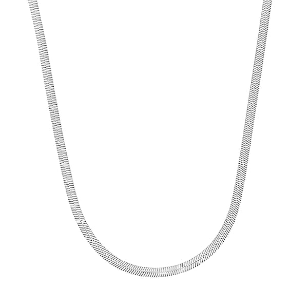 Shop Lc Herringbone Chain Bracelet (8.50In) And Necklace (24 Inches) In Stainless Steel