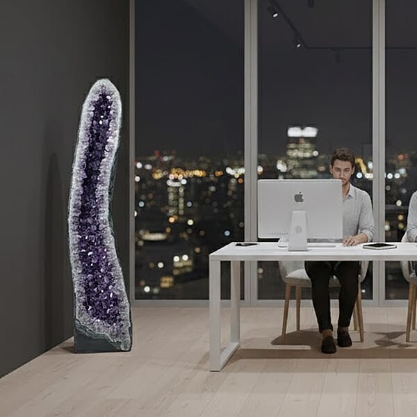 Shop Lc Home And Office Decor Uruguayan Amethyst Geode On Wooden Base - 269 Lbs (57x11)