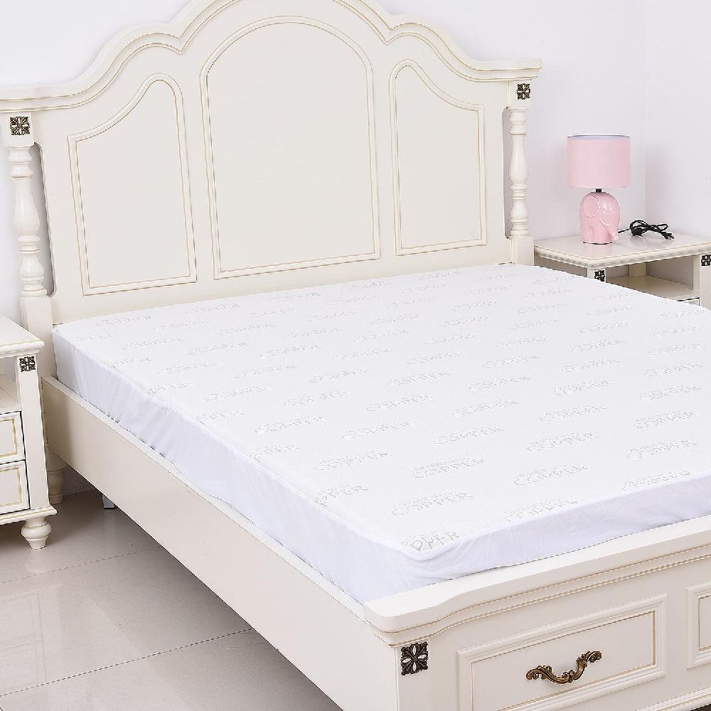 shop lc Homesmart Copper Infused Jacquard Mattress Protector Cover King Size