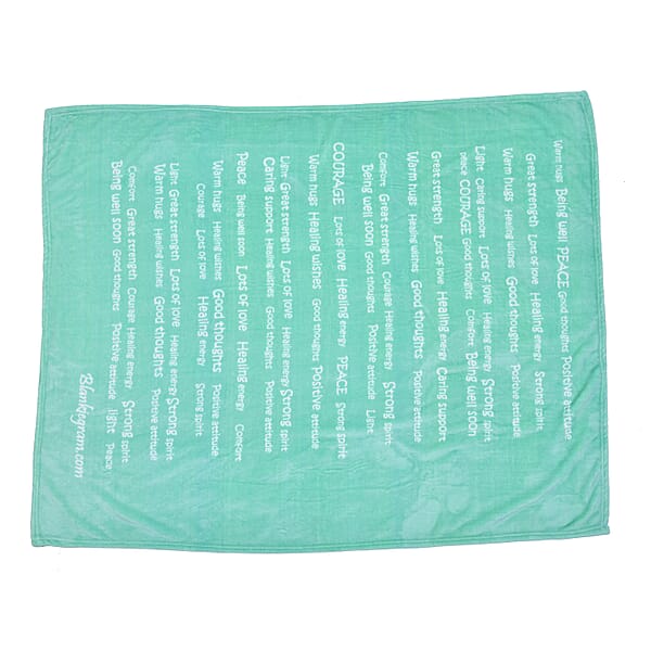 Shop Lc Homesmart Green Best Friend Message Printed Flannel Blanket Soft Blanket Bed Throws Cozy Blanket Throw Blanket