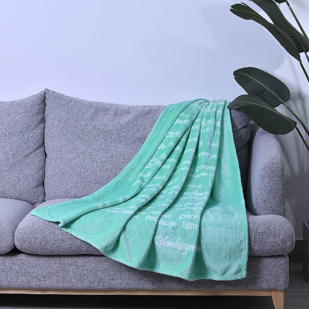shop lc Homesmart Green Best Friend Message Printed Flannel Blanket Soft Blanket Bed Throws Cozy Blanket Throw Blanket
