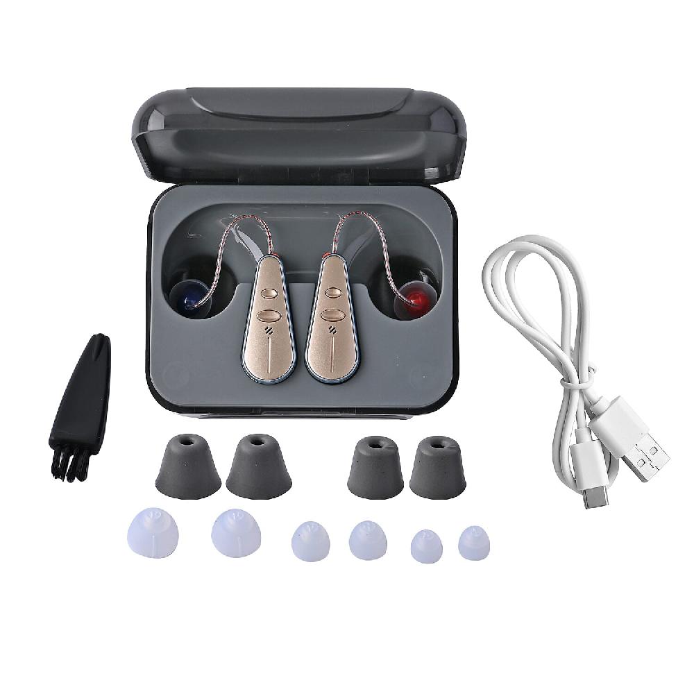 shop lc Homesmart Rechargeable Hearing Aid With Magnetic Suction Charging and Smart Noise Reduction